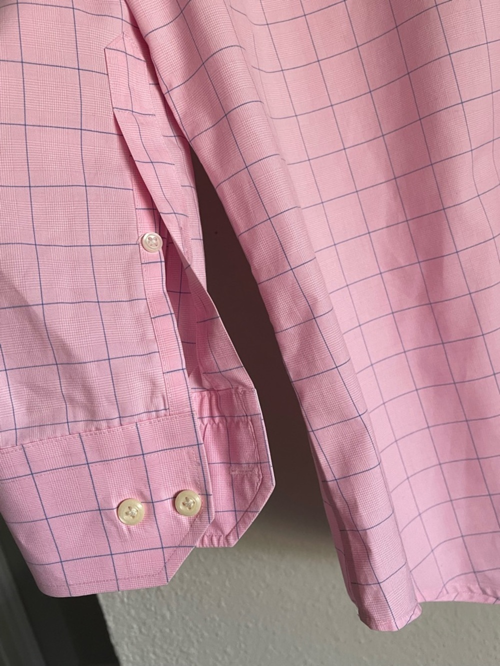 Peter Millar Pink Windowpane Dress Shirt - Picture 2 of 4